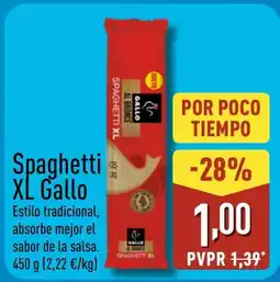 ALDI GALLO Spaghetti XL oferta