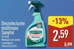 ALDI SANYTOL Desinfectante multiusos oferta