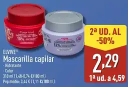 ALDI ELVIVE Mascarilla capilar oferta