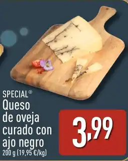 ALDI SPECIAL Queso de oveja curado con ajo negro oferta