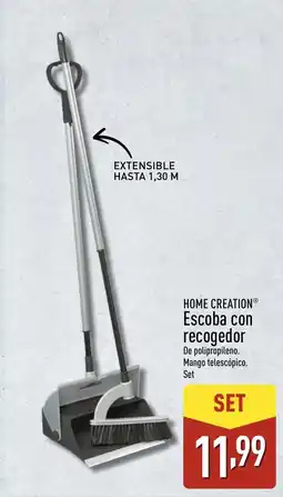 ALDI HOME CREATION Escoba con recogedor oferta