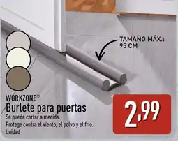 ALDI WORKZONE Burlete para puertas oferta