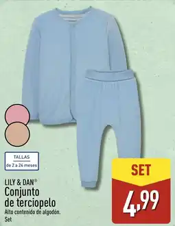 ALDI LILY & DAN Conjunto de terciopelo oferta