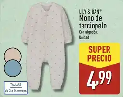 ALDI LILY & DAN Mono de terciopelo oferta