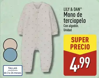 ALDI LILY & DAN Mono de terciopelo oferta