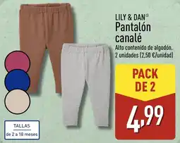 ALDI LILY & DAN Pantalón canalé oferta