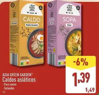 ALDI ASIA GREEN GARDEN Caldos asiáticos oferta