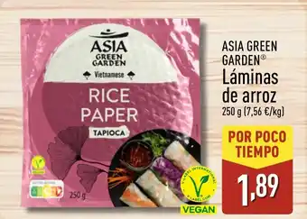 ALDI ASIA GREEN GARDEN Láminas de arroz oferta