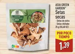 ALDI ASIA GREEN GARDEN Setas secas oferta