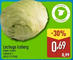 ALDI Lechuga iceberg oferta