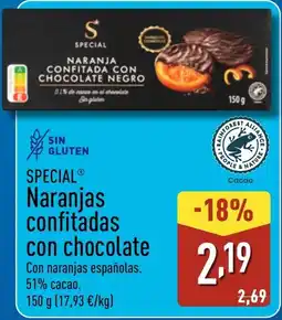 ALDI SPECIAL Naranjas confitadas con chocolate oferta