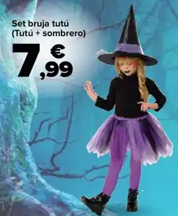 Carrefour Set bruja tutú (Tutú + sombrero) oferta