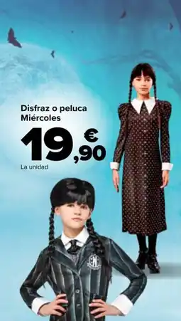 Carrefour Disfraz o peluca Miércoles oferta