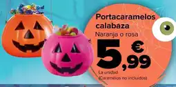 Carrefour Portacaramelos calabaza oferta