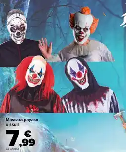 Carrefour Máscara payaso o skull oferta