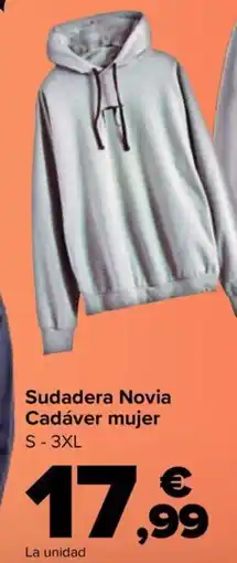 Carrefour Sudadera Novia Cadáver mujer oferta
