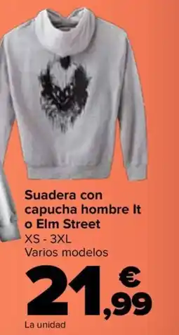 Carrefour Suadera con capucha hombre It o Elm Street oferta