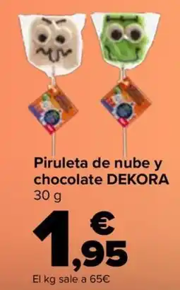 Carrefour DEKORA Piruleta de nube y chocolate oferta