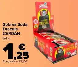 Carrefour CERDÁN Sobres Soda Drácula oferta