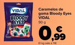 Carrefour VIDAL Caramelos de goma Bloody Eyes oferta