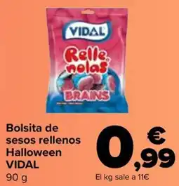 Carrefour VIDAL Bolsita de sesos rellenos Halloween oferta