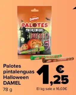Carrefour DAMEL Palotes pintalenguas Halloween oferta