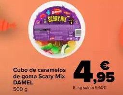 Carrefour DAMEL Cubo de caramelos de goma Scary Mix oferta