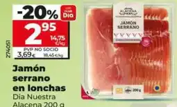 Dia Dia nuestra alacena - jamón serrano en lonchas 200 g oferta