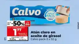 Dia Calvo - atún claro en aceite de girasol pack-3 x 52 g oferta
