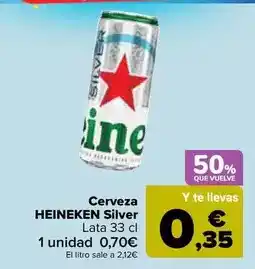 Carrefour Heineken - cerveza silver oferta