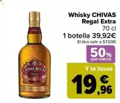 Carrefour Chivas - whisky regal extra oferta