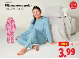 Ocine Pepperts - pijama mono polar oferta