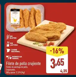 ALDI Filete de pollo crujiente oferta