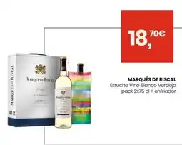 Eroski Marqués de riscal - vino blanco verdejo 2 bot+icebag 1 ud oferta