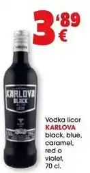 Blue - vodka licor black, blue, caramel, red o violet