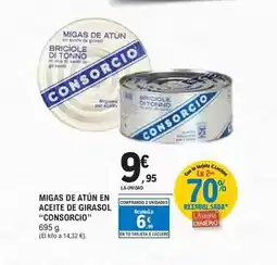 E.Leclerc Consorcio - migas de atun en aceite de girasol oferta