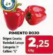 Spar Tenerife Origen - pimiento rojo oferta