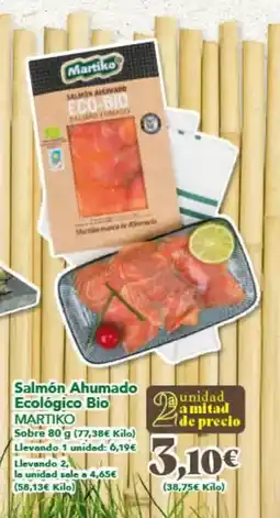 Gadis Martiko - salmon ahumado ecológico bio oferta