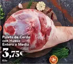 Gadis Paleta de cerdo con hueso entera o media oferta
