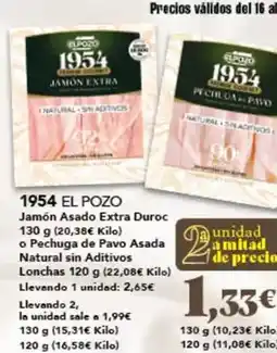 Gadis Elpozo - jamon asado extra duroc oferta
