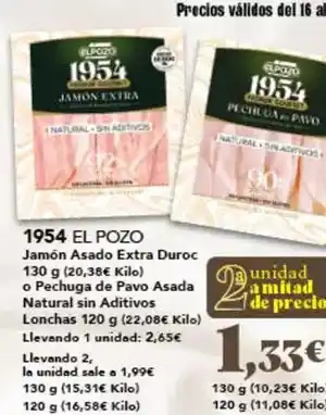 Gadis Elpozo - jamon asado extra duroc oferta