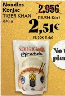Gadis Tiger khan - noodles konjac oferta