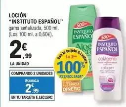 E.Leclerc Locion instituto español oferta