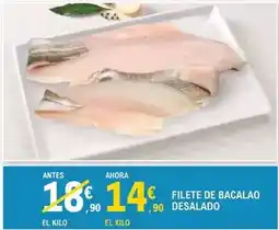 E.Leclerc Filete de bacalao desalado oferta