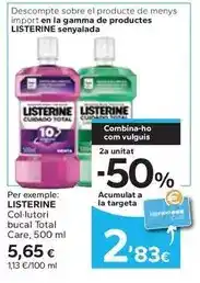 Caprabo Listerine - col-lutori bucal total care oferta