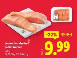 Lidl Lomos de salmón pack familiar oferta