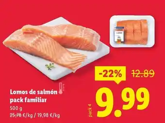 Lidl Lomos de salmón pack familiar oferta