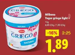 Lidl MILBONA Yogur griego light! oferta
