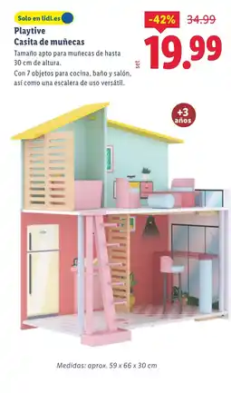 Lidl PLAYTIVE Casita de muñecas oferta