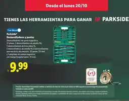 Lidl PARKSIDE Destornilladores y puntas oferta